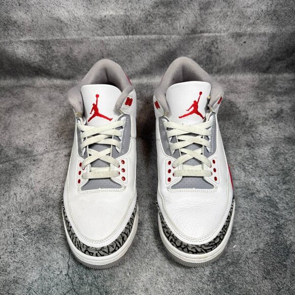 Size 9.5 | Jordan 3 Fire Red No Box| Pre-Owned - Picture 2 of 8